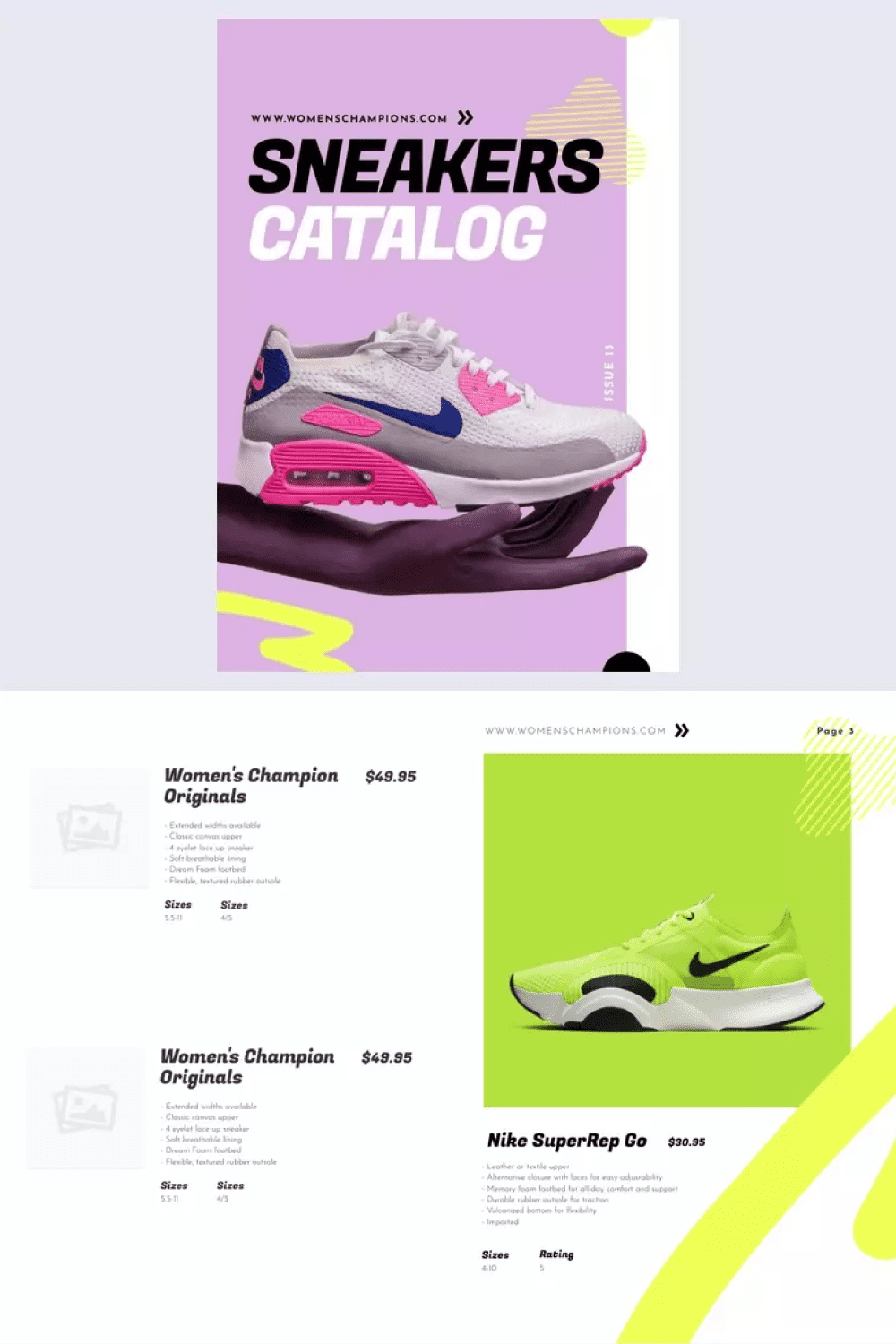 Colorful and modern template.