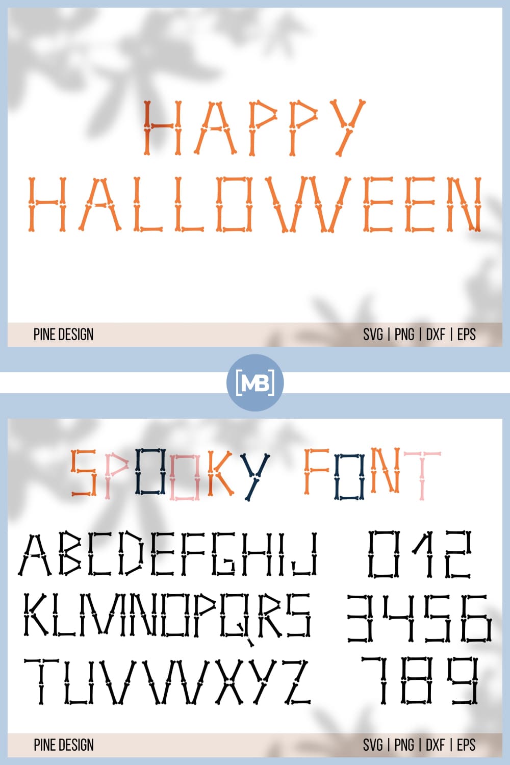 11 Halloween font Halloween bones alphabet