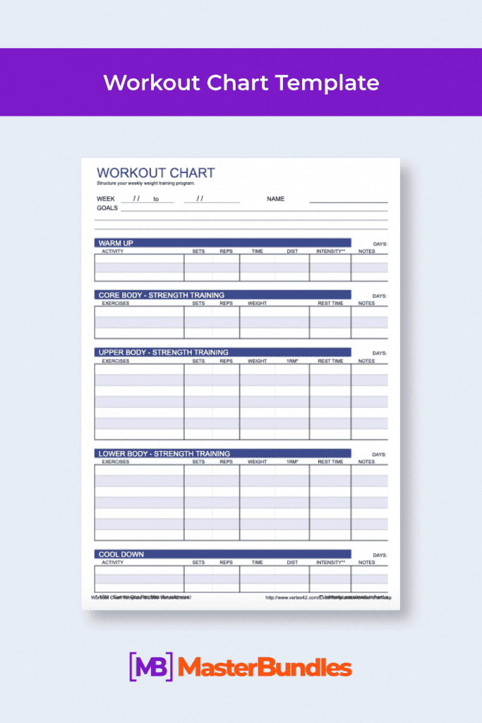 15+ Best Workout Schedule Templates: Free And Premium Templates