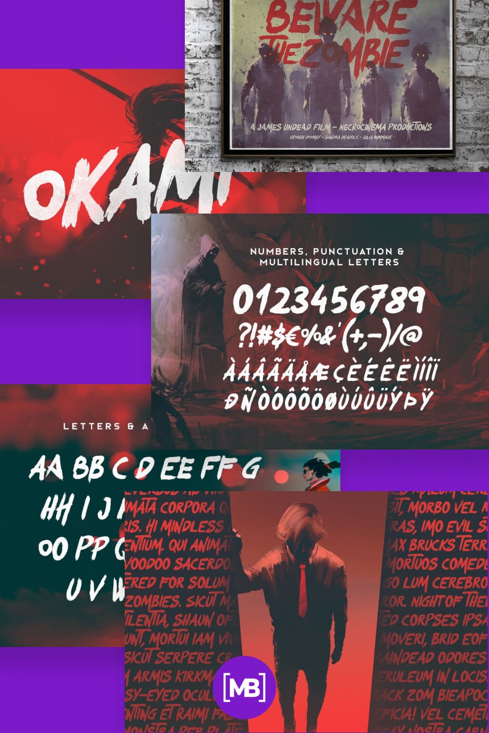 15 Okami – Brush Font