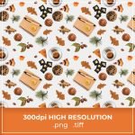 Free Thanksgiving Pattern Background cover image.