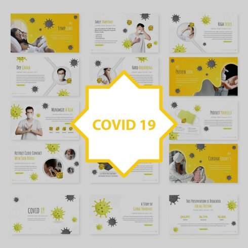 Covid 19 - Powerpoint Template main cover.