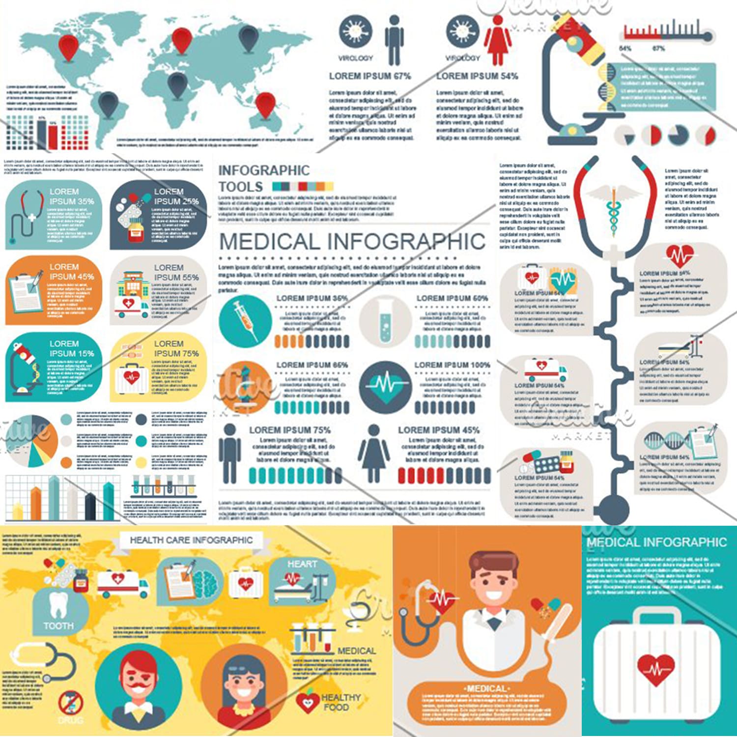 Medical Infographic Elements cover image.