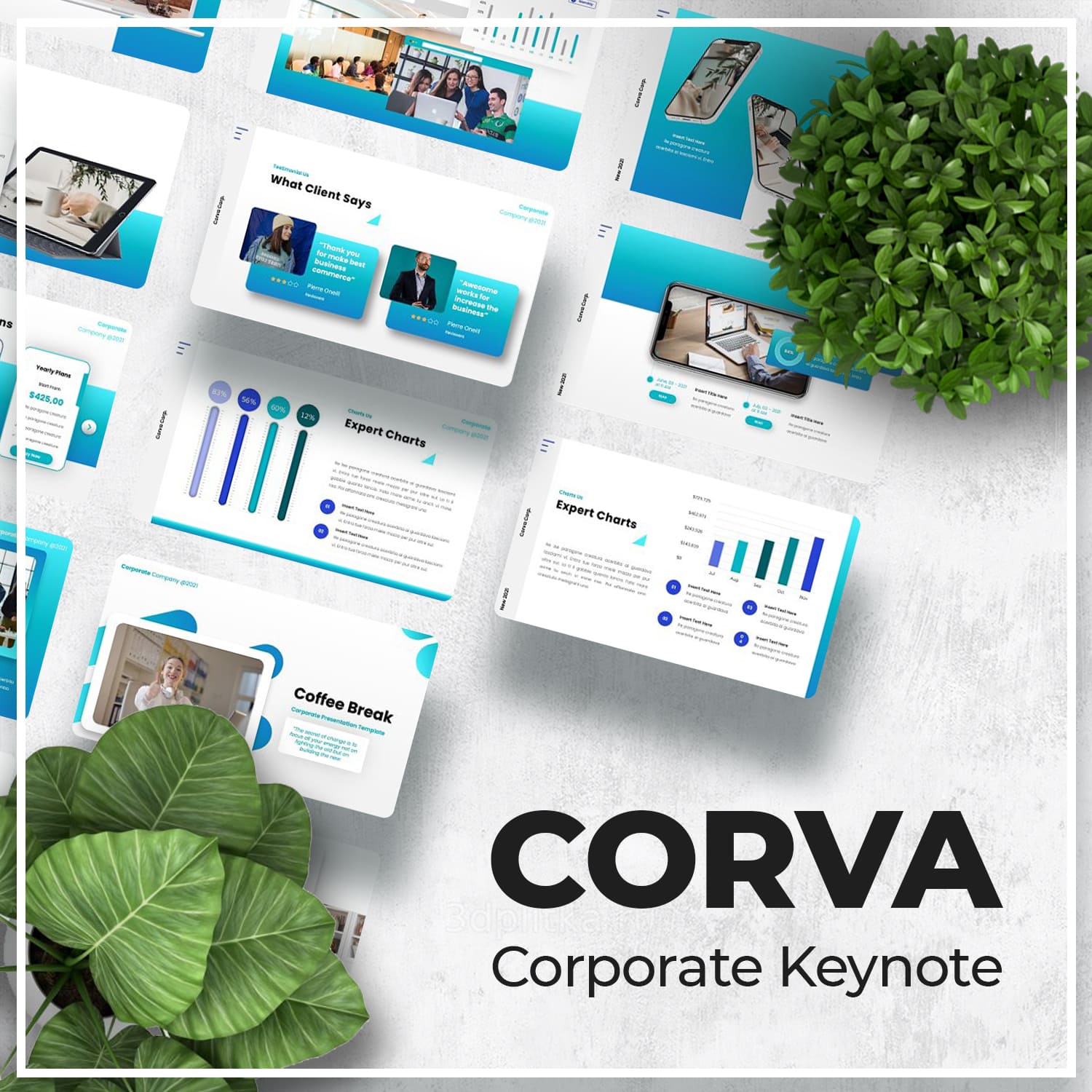 Corva - Corporate Keynote main cover.
