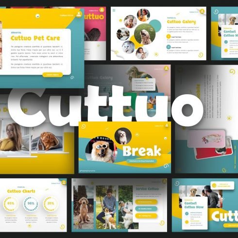 Cuttuo - Pets Care Keynote main cover.