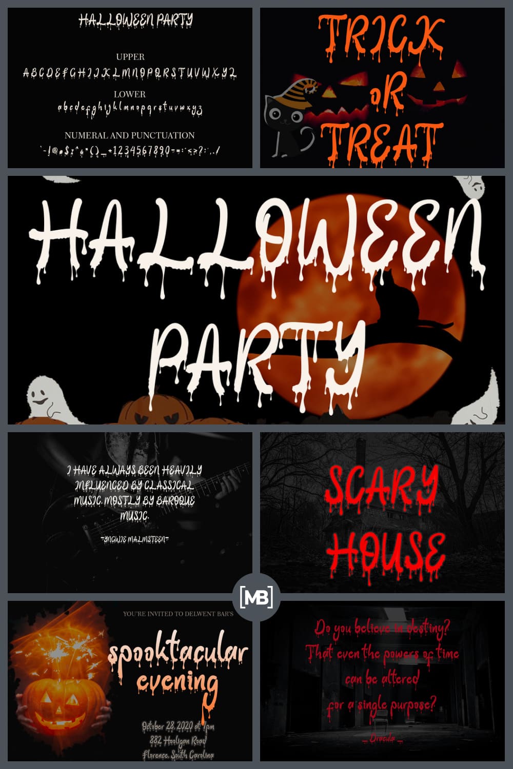 17 Halloween Party Font