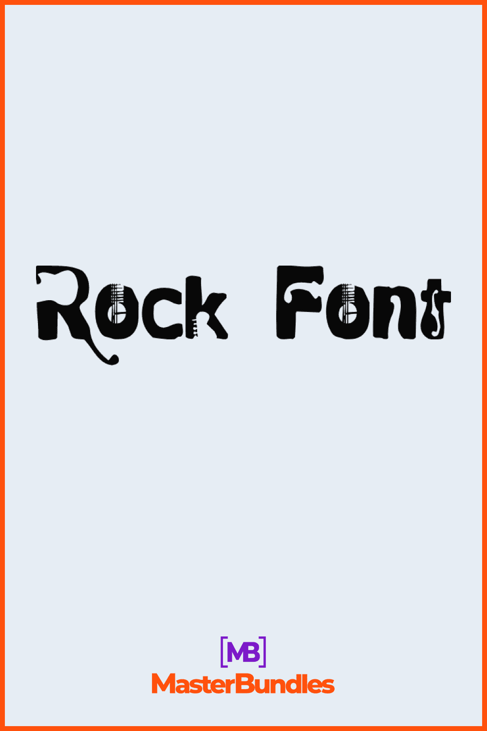 This font is special for rock topic.