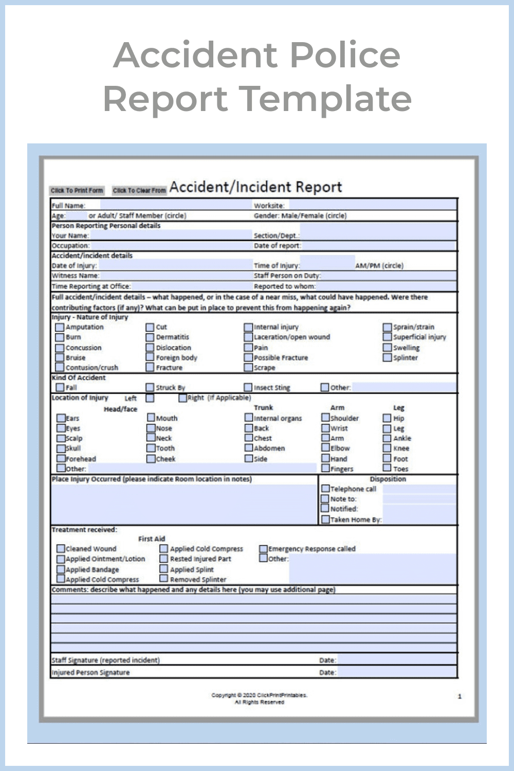 Best Police Report Templates For Free And Premium Templates