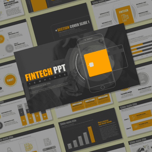 Fintech PPT main cover.