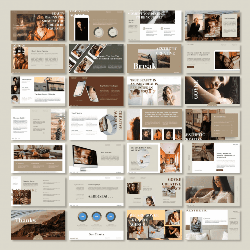 Goyke - Aesthetic Powerpoint Template – MasterBundles