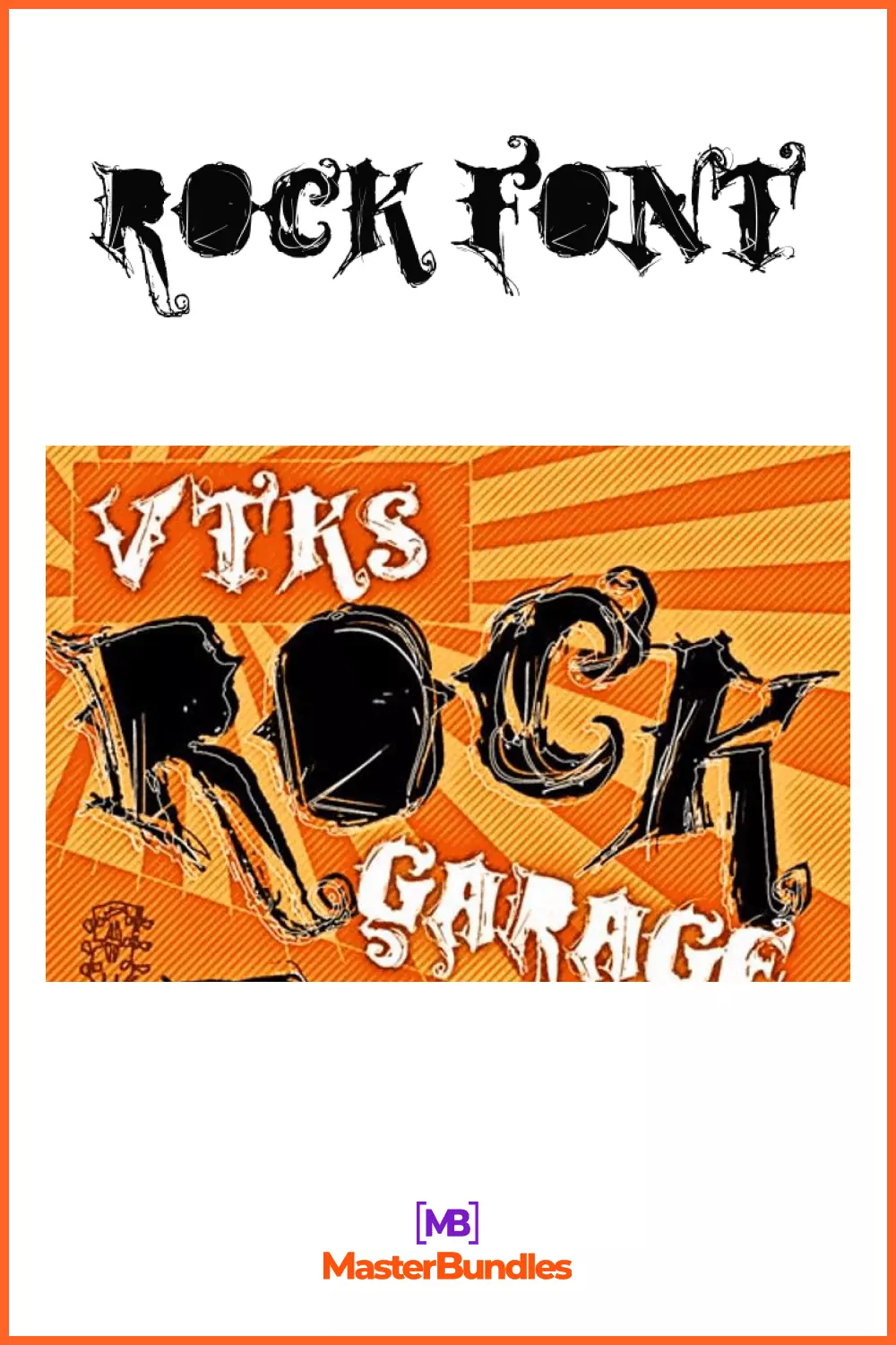 Cartoon rock font style.