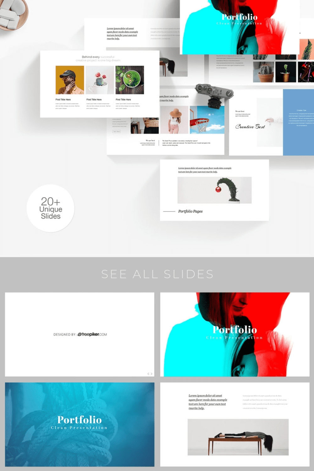 Simple portfolio keynote template.