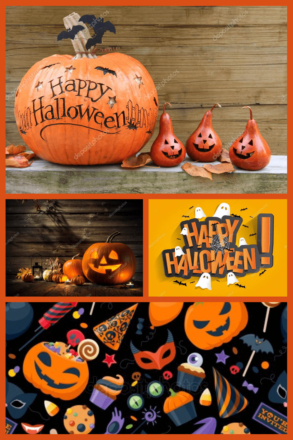 Templates and stencils for real Halloween decorations.