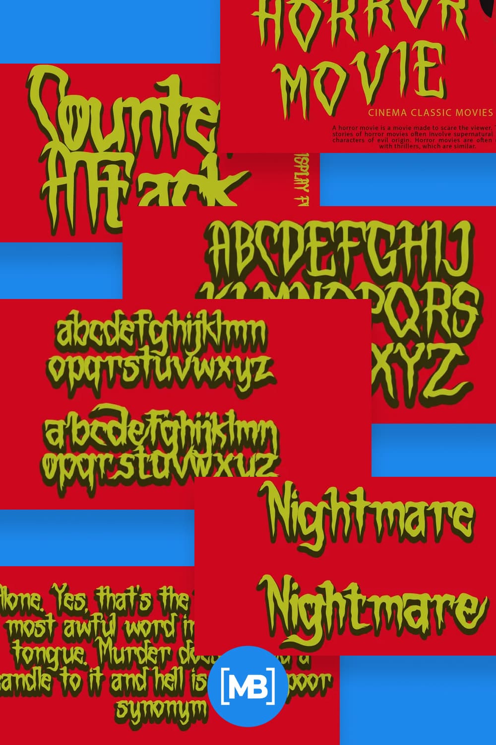 35 Counter Attack Font