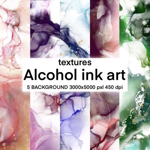Textures Alcohol Ink Art cover image.