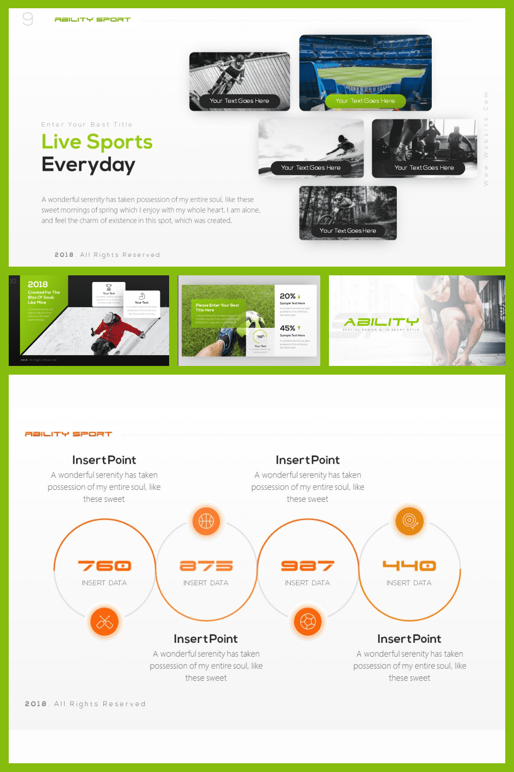 Ability sports presentation template.