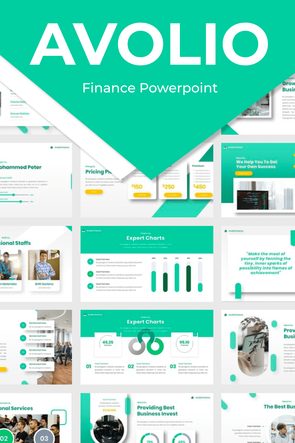 Avolio Finance Powerpoint Pinterest.