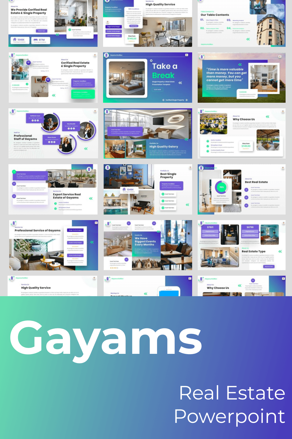 Gayams - Real Estate Powerpoint Pinterest.