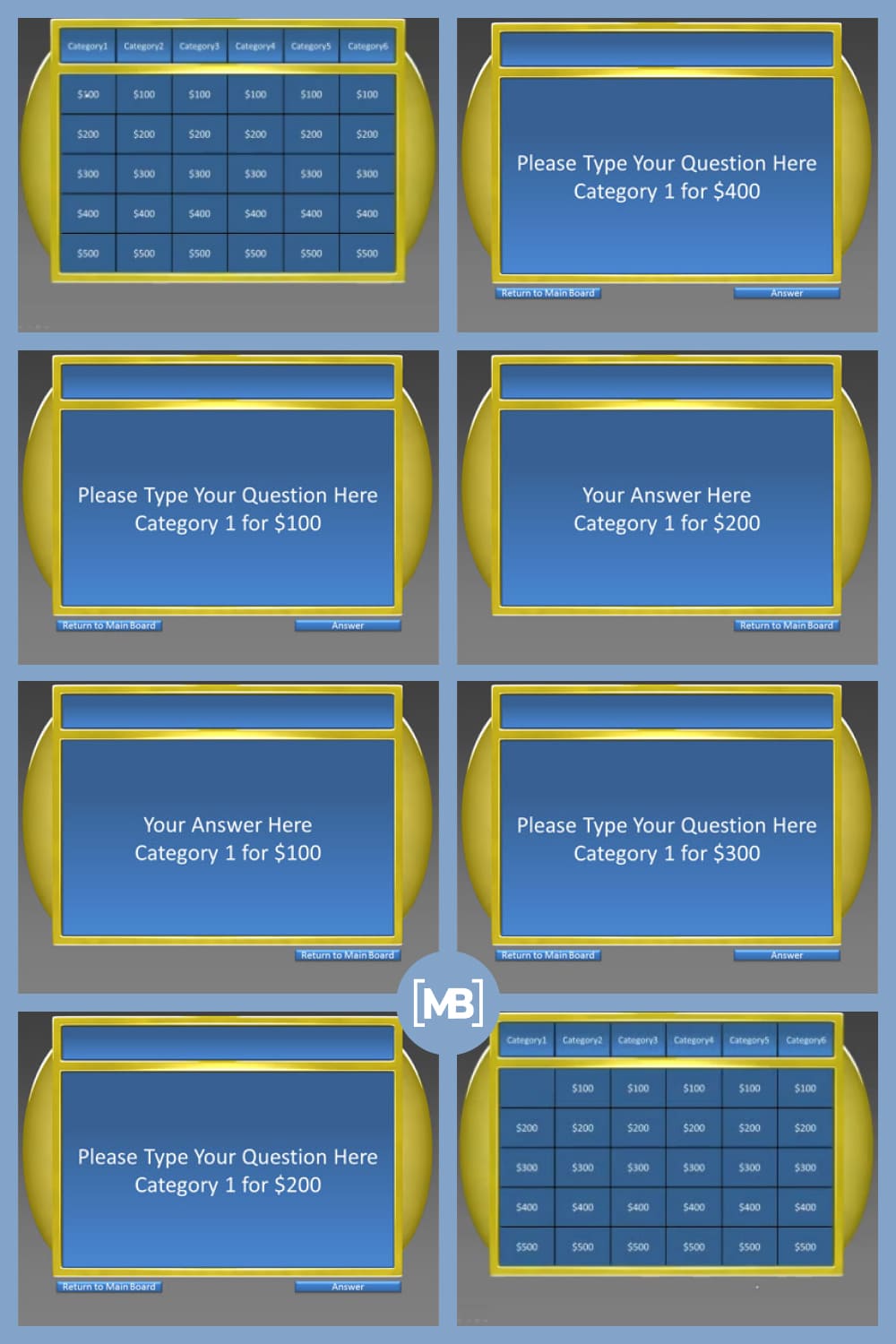 10+ Best Jeopardy Powerpoint Templates: Free And Premium Templates