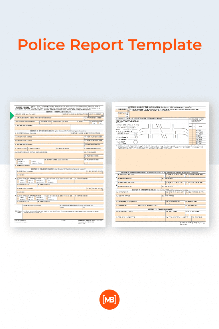 4 Police Report Template 768x1152 