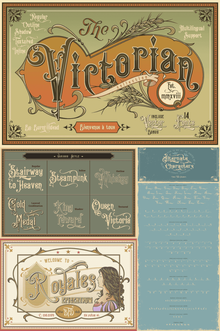 10+ Best Victorian Fonts for 2021: Free and Premium Options