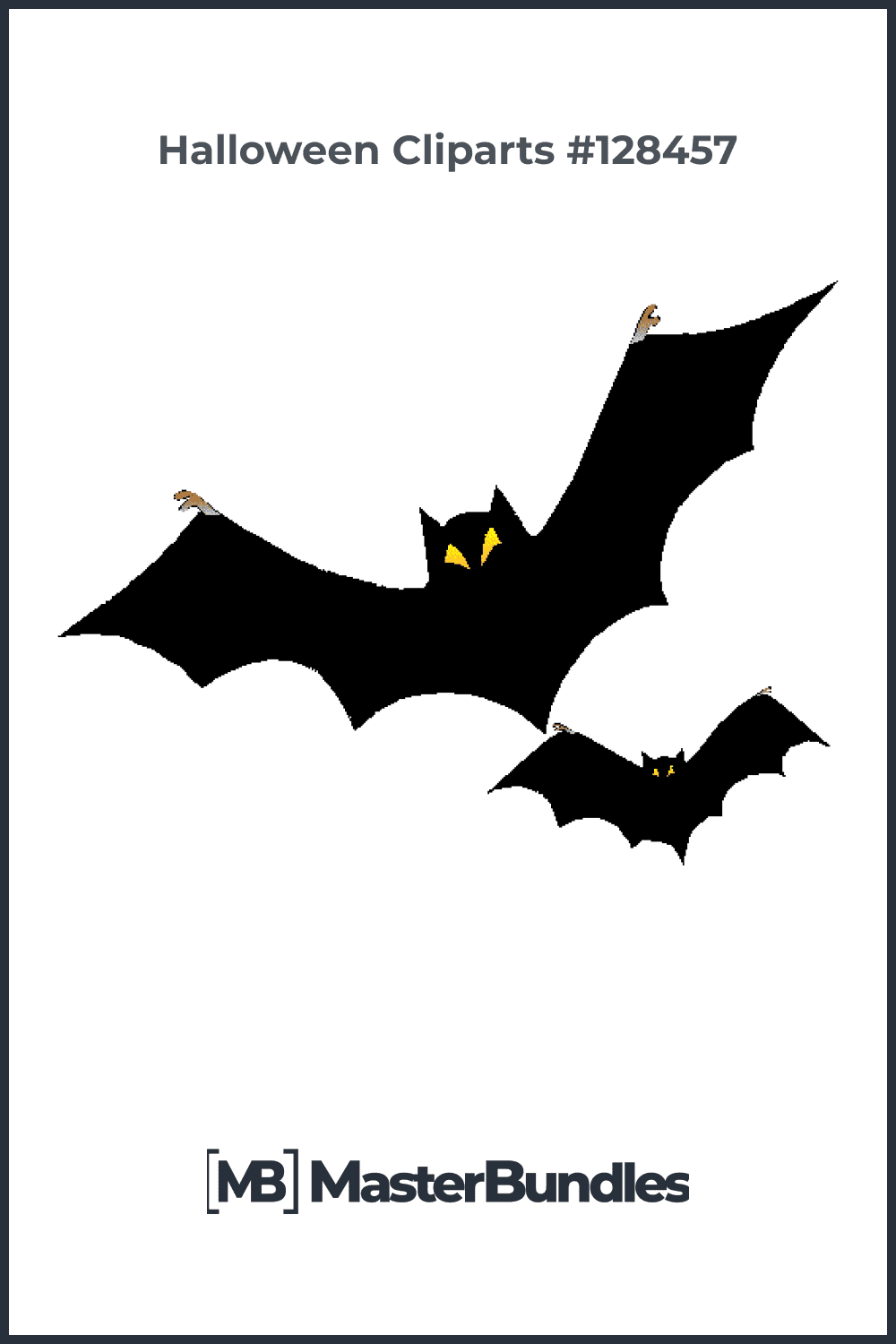 Bats as the main attribute of Halloween night.