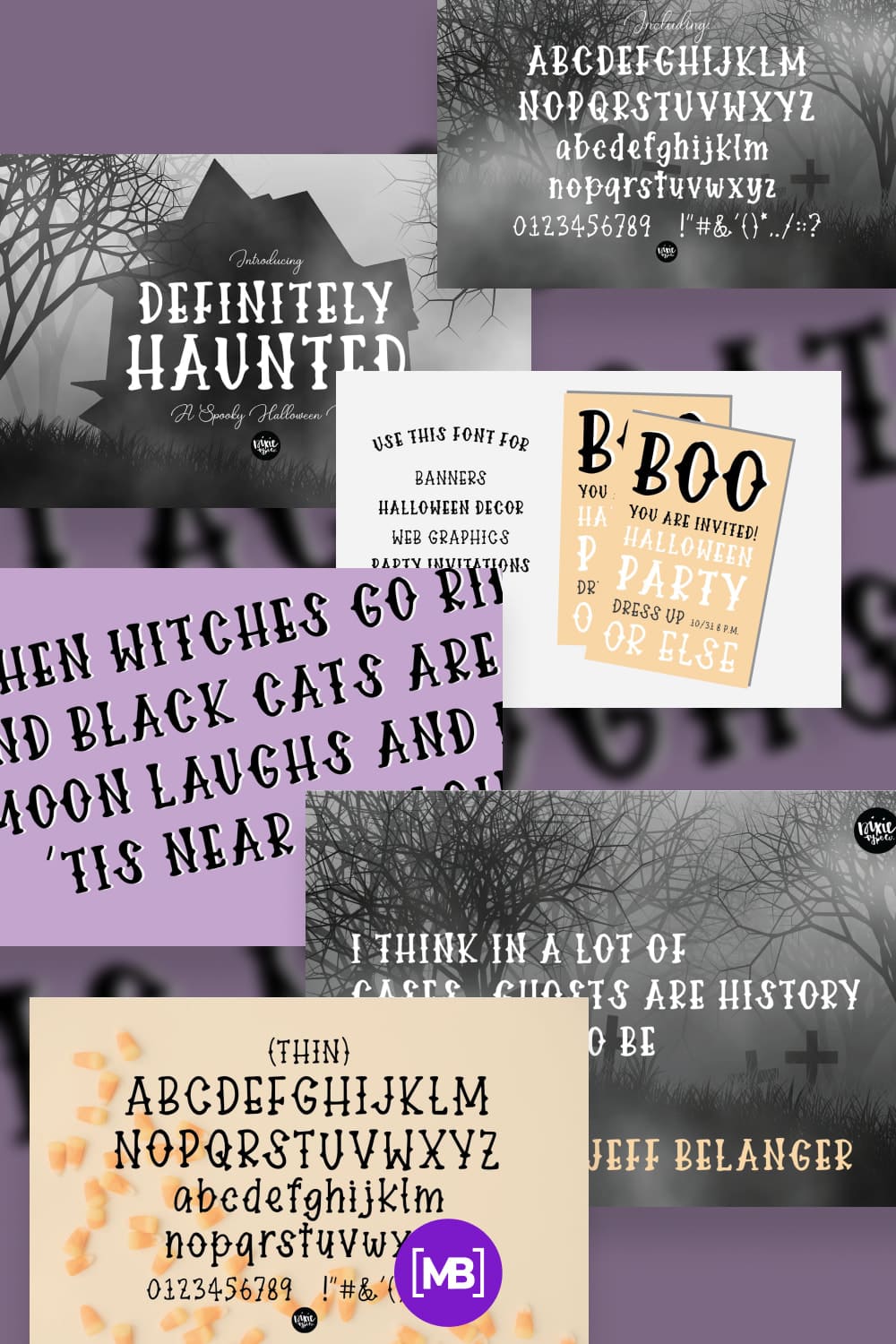 49 DEFINITELY HAUNTED A Spooky Halloween Font