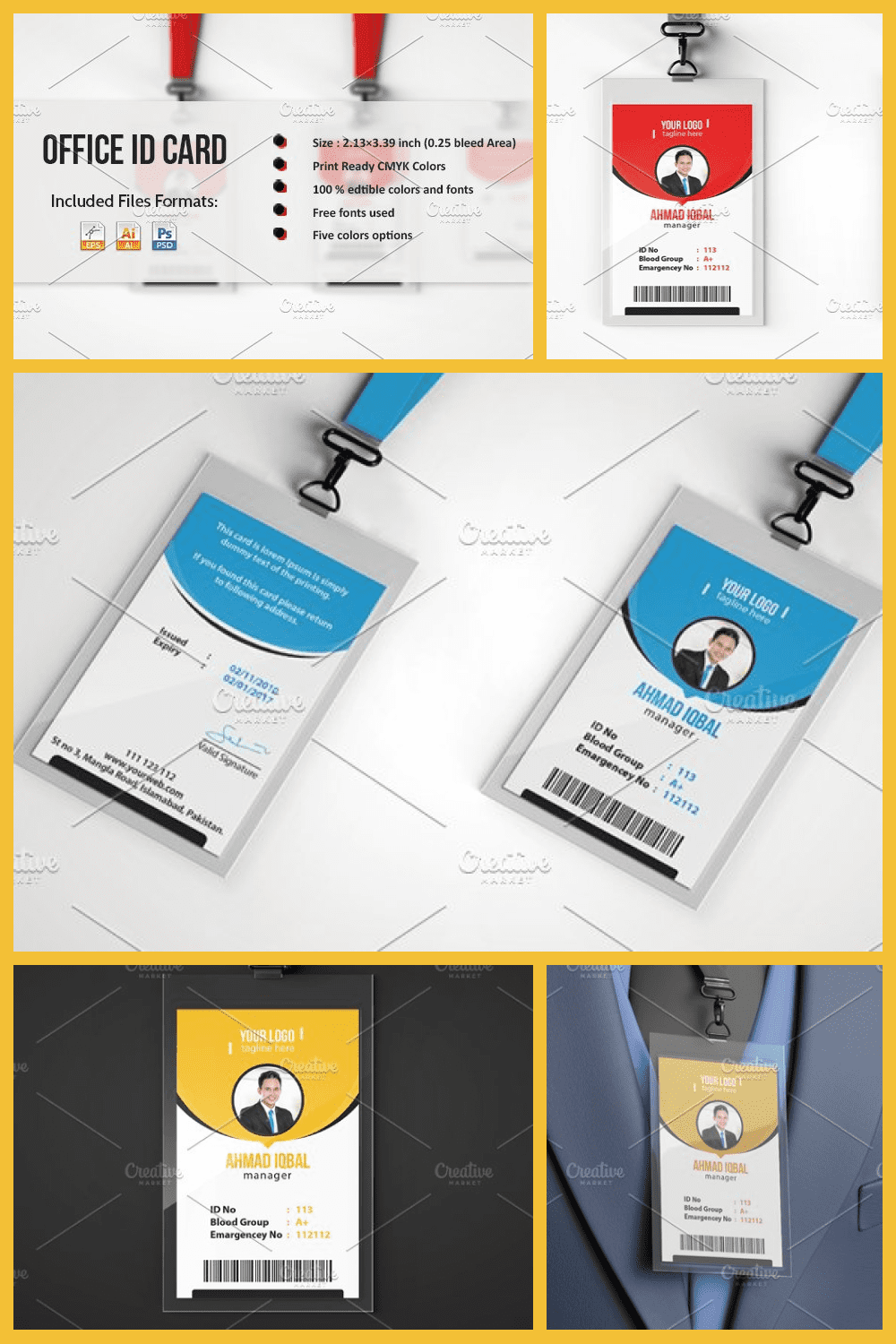 Identity document Badge Computer Icons, id card, orange, logo, business  Cards png | PNGWing
