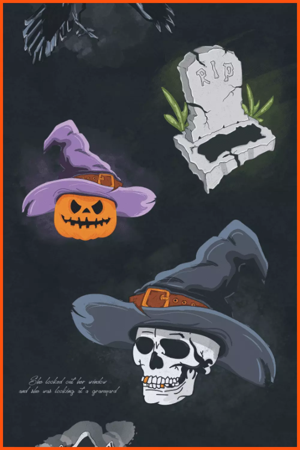 Very high quality and realistic Halloween illustrations.