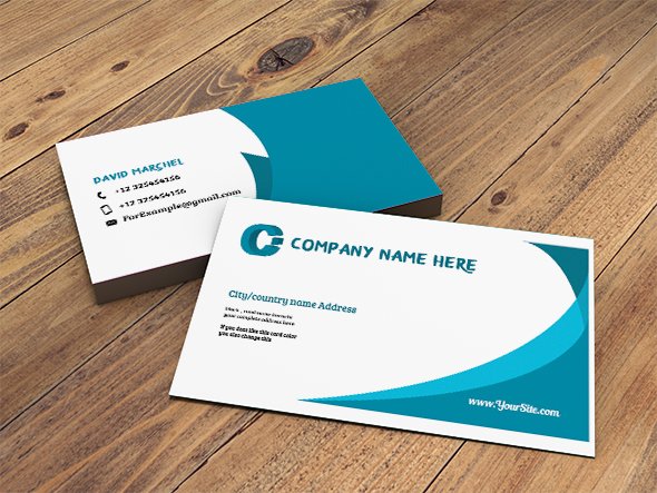Business Card Template Only $4 With Bleed preview image.
