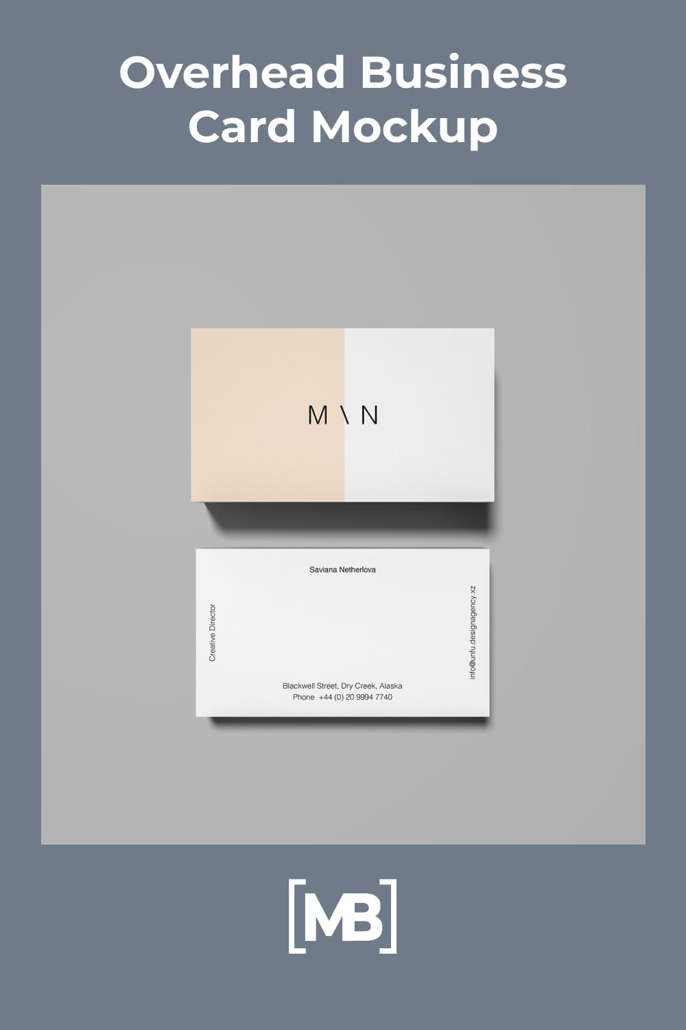 The pastel colors and clean design make this business card especially beautiful.