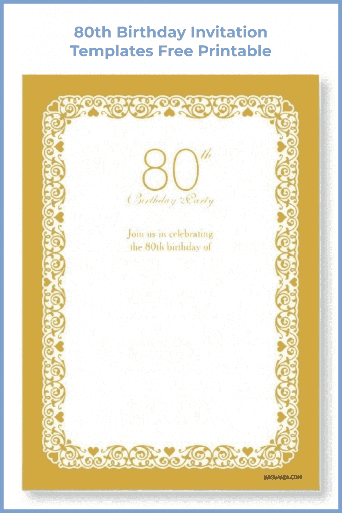10+ Best 80th Birthday Invitations for 2021: Free and Premium Options