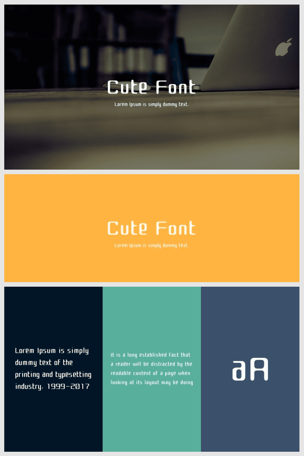 Creative modern font.