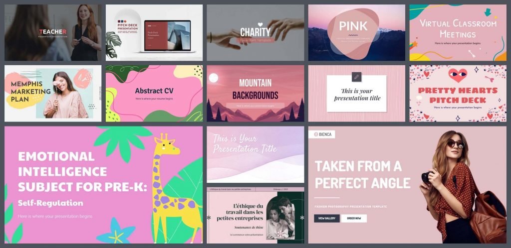 Best 10 Pink PowerPoint Templates Example.