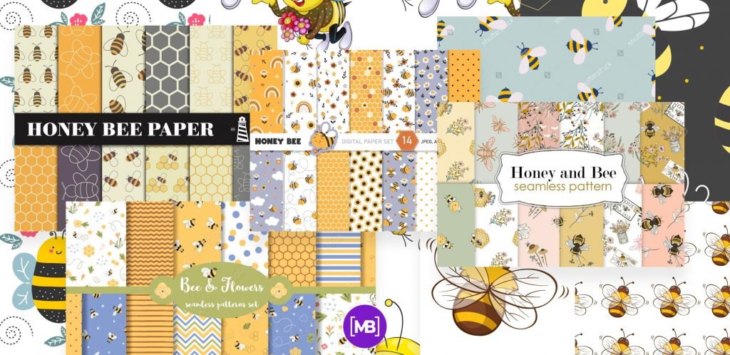 Bee Pattern Images Example.