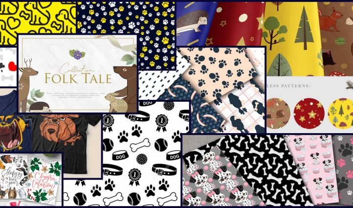 Best 15 Dog Pattern Images Example.