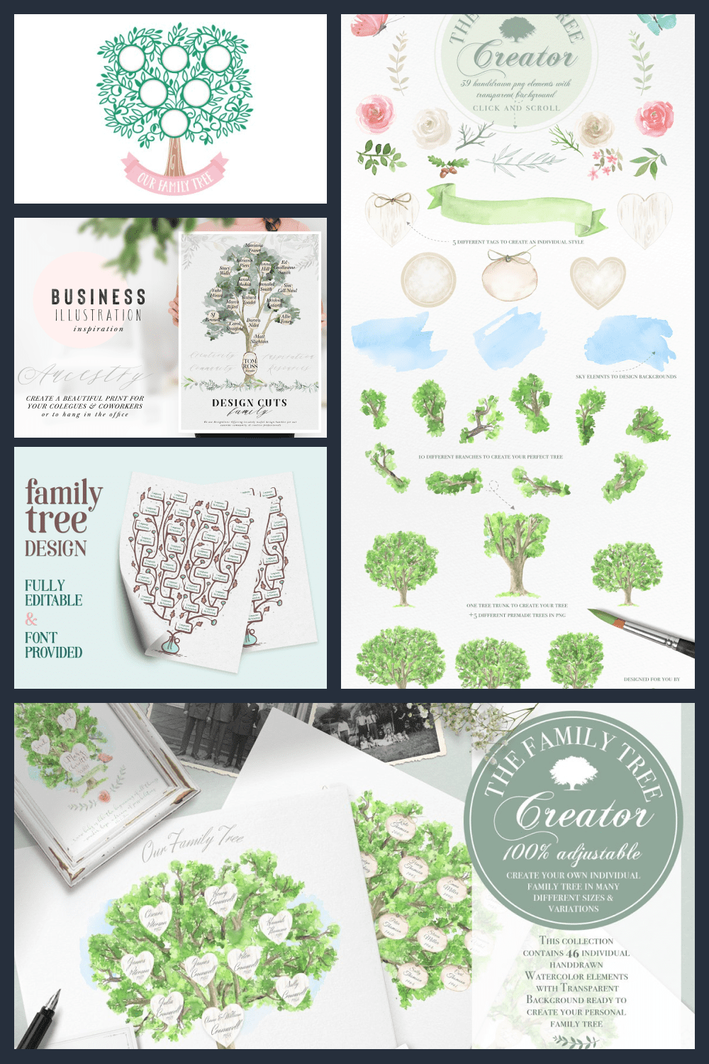 10+ Family Tree SVG Files & Designs for 2023 - MasterBundles