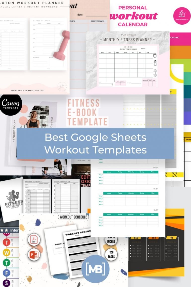 10+ Best Free Google Sheets Workout Planner Templates for 2022