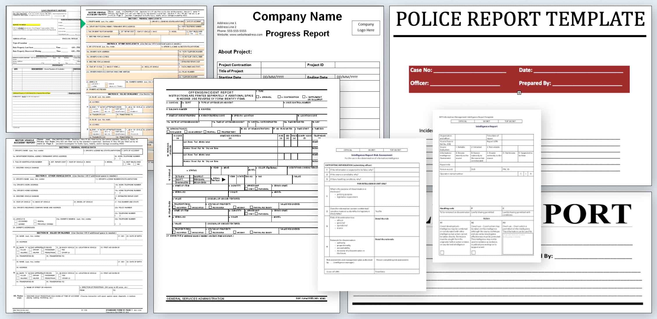 10+ Best Police Report Templates for 2021: Free and Premium Templates ...