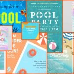 Best Pool Party Invitations Example.