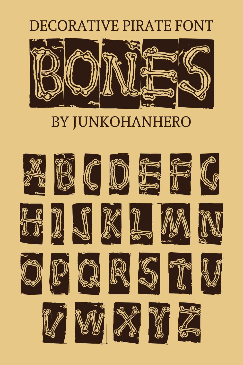 Bones Free Pirate Font.