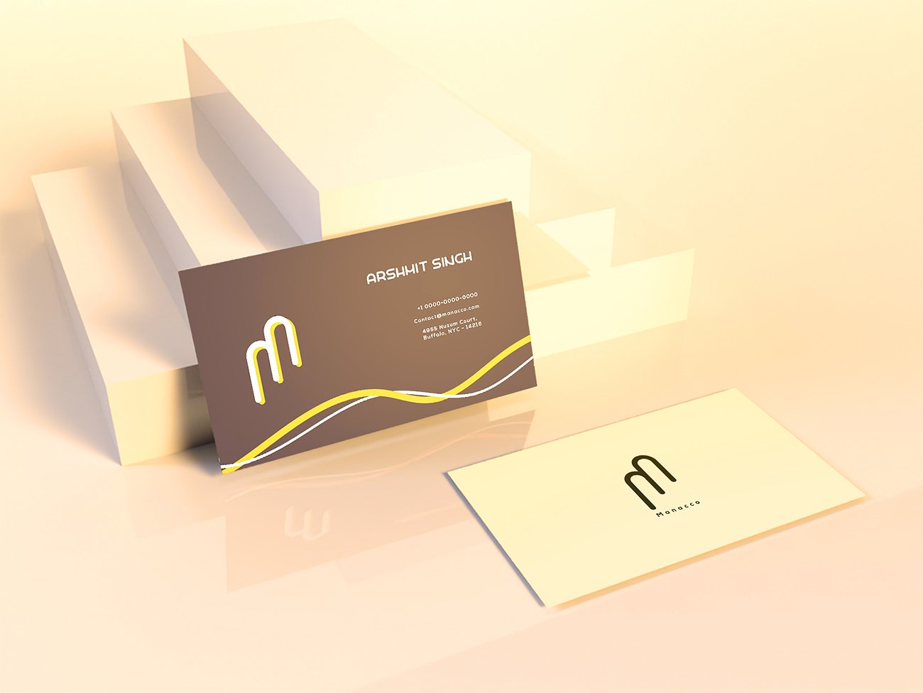 Realistic Business Card Mockups preview image.