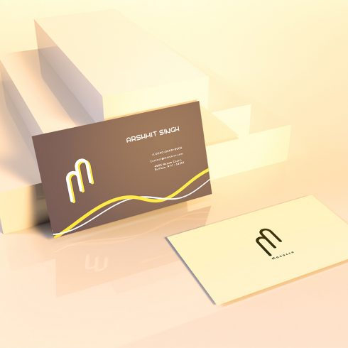 Realistic Business Card Mockups cover image.