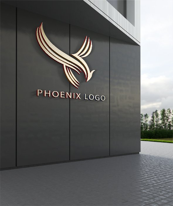 Pheonix Logo Design Pinterest image.