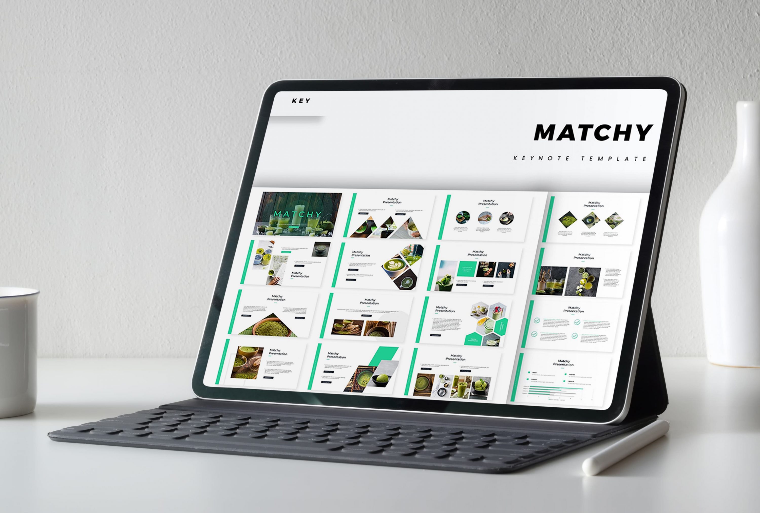 Laptop option of the Matchy - Keynote Template.