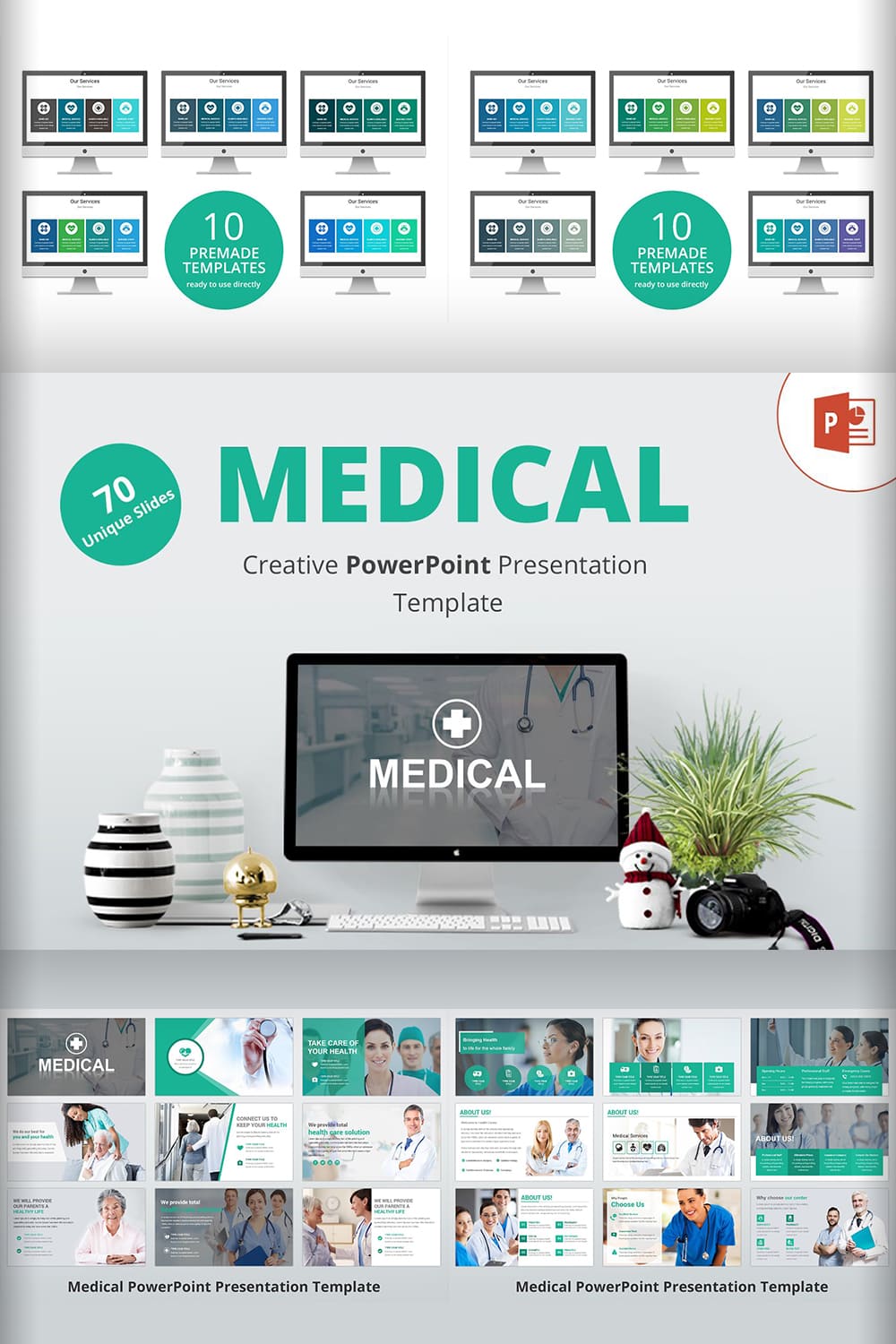 Pinterest - Medical PowerPoint Template.