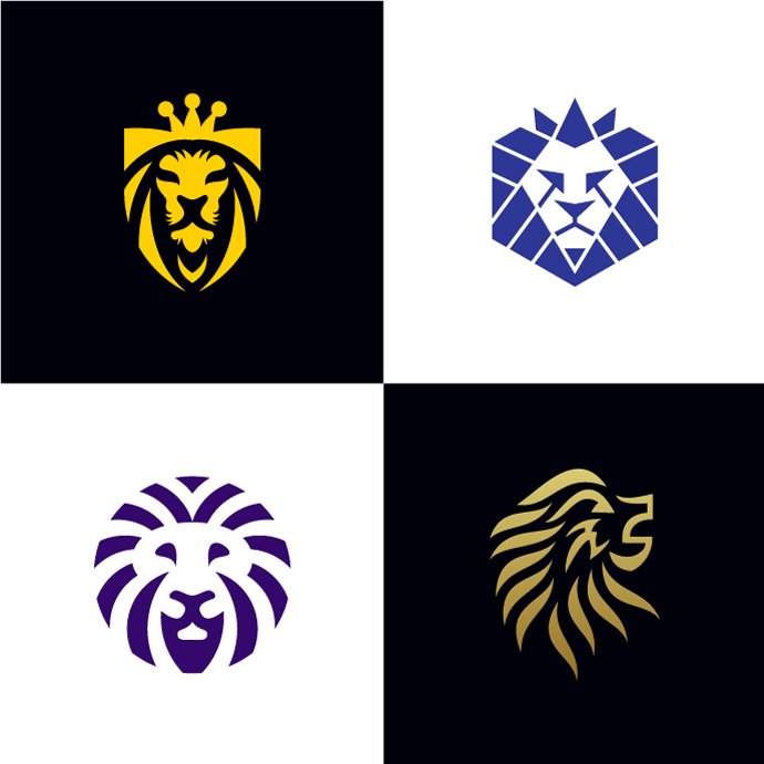 Lion Head Logo Bundles cover image.