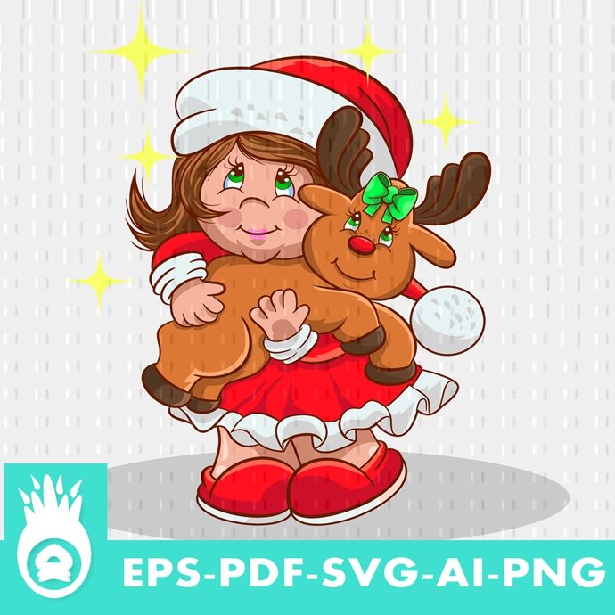 The Magic of Christmas in a Pure and Innocent Heart Will always Live vector illustration eps png 1