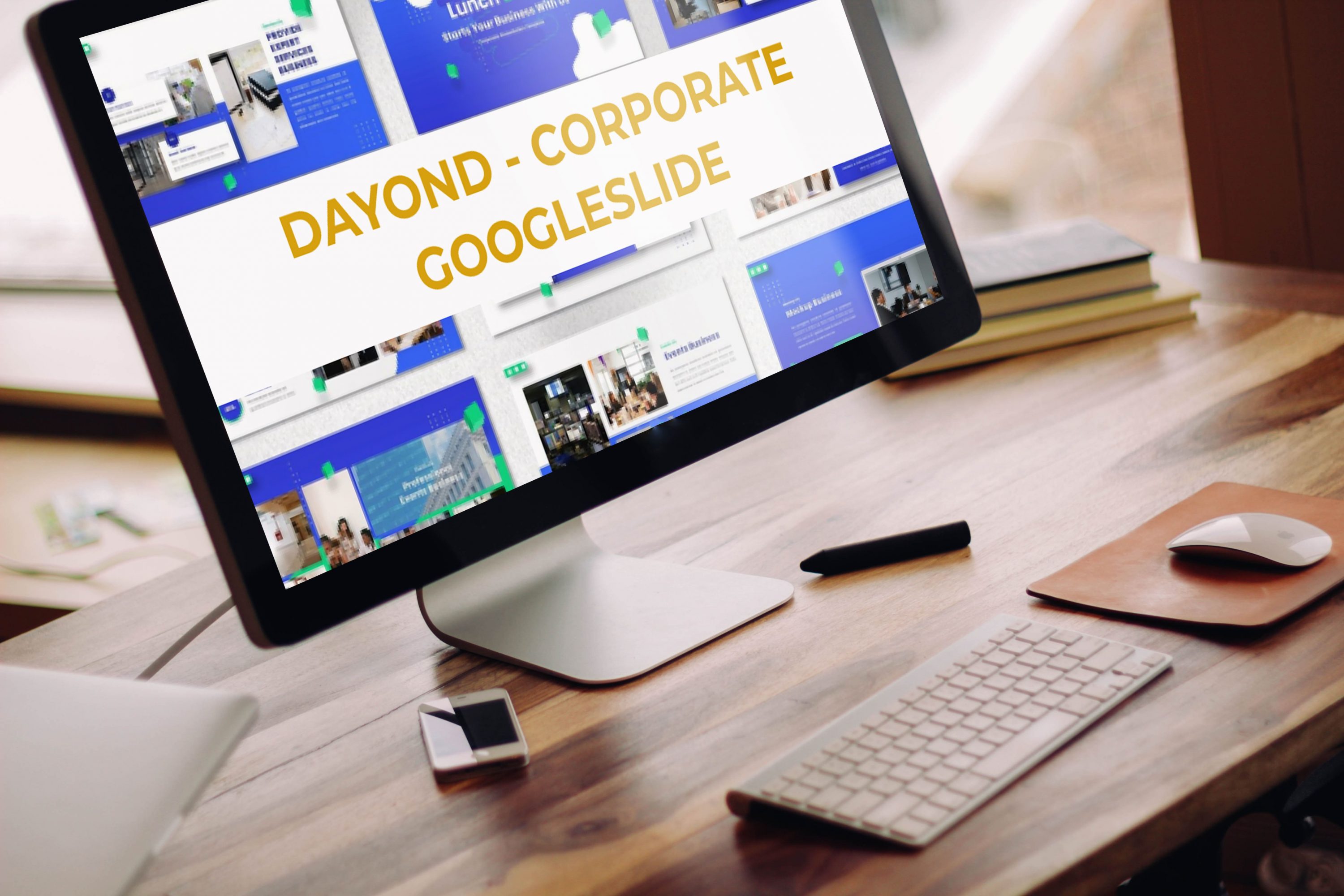 Desktop option of the Dayond - Corporate Googleslide.