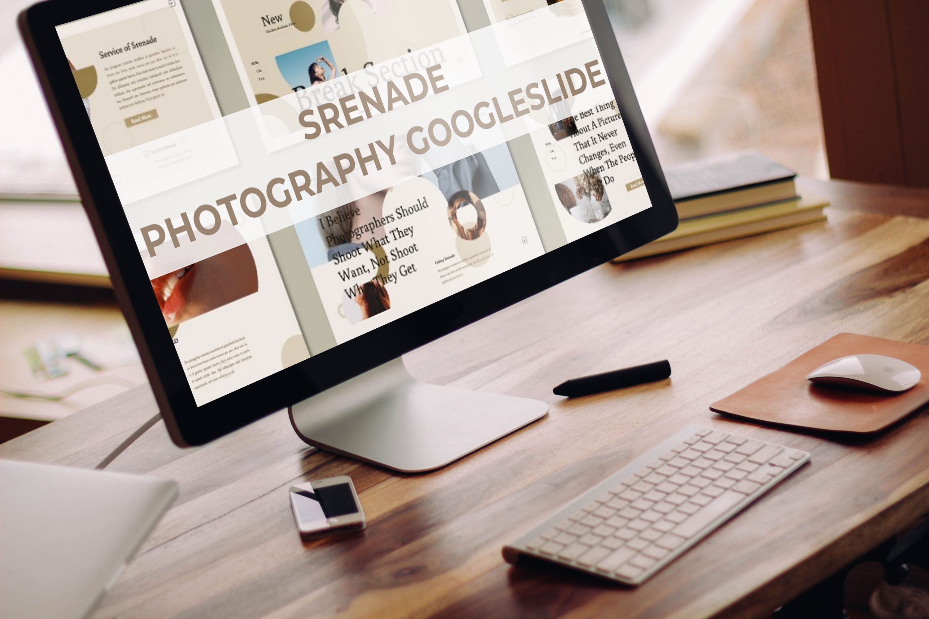 Desktop option of the Srenade - Photography Googleslide.